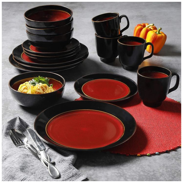 Aparelho-de-Jantar-com-16-Pecas-em-Ceramica-e-Esmalte-foto-3