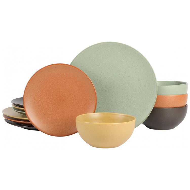Aparelho-de-Jantar-com-12-Pecas-em-Ceramica-e-Esmalte-foto-0