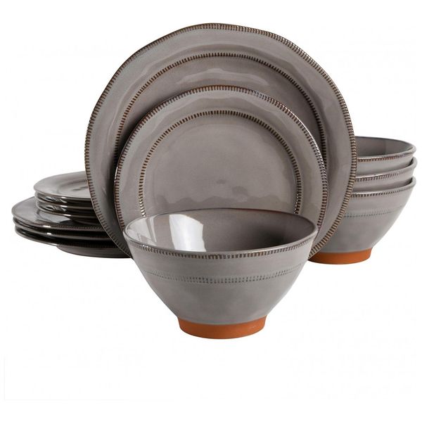 Aparelho-de-Jantar-com-12-Pecas-em-Ceramica-e-Esmalte-foto-0