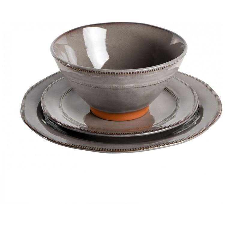 Aparelho-de-Jantar-com-12-Pecas-em-Ceramica-e-Esmalte-foto-2