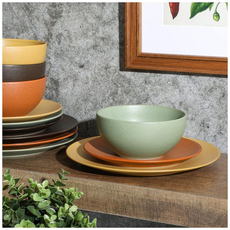 Aparelho-de-Jantar-com-12-Pecas-em-Ceramica-e-Esmalte-foto-2