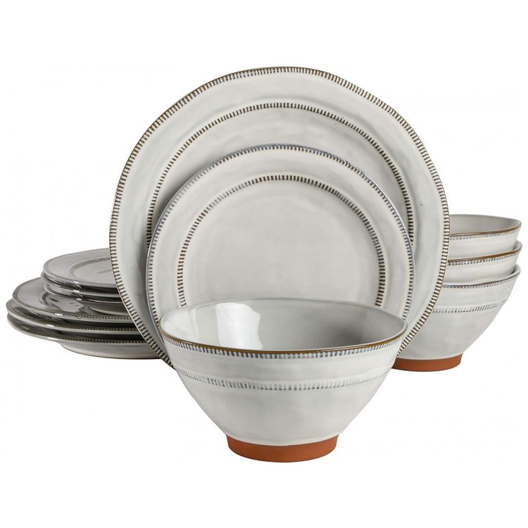 Aparelho-de-Jantar-com-12-Pecas-em-Ceramica-e-Esmalte-foto-0