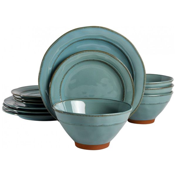 Aparelho-de-Jantar-com-12-Pecas-em-Ceramica-e-Esmalte-foto-0