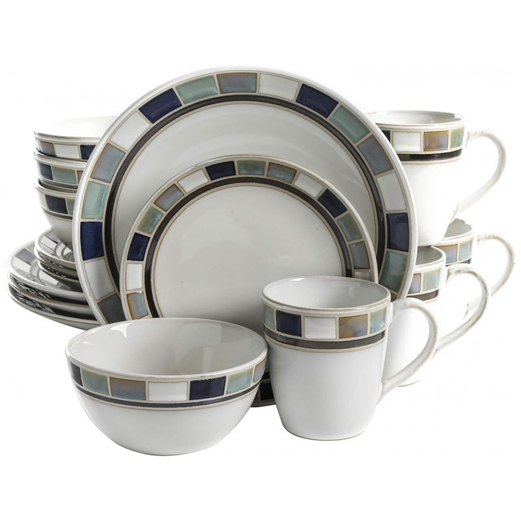 Aparelho-de-Jantar-com-16-Pecas-em-Ceramica-e-Esmalte-foto-0