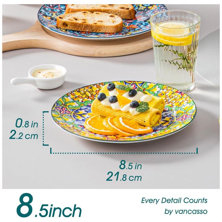 Conjunto-de-Pratos-de-Sobremesa-em-Ceramica-no-Estilo-foto-1