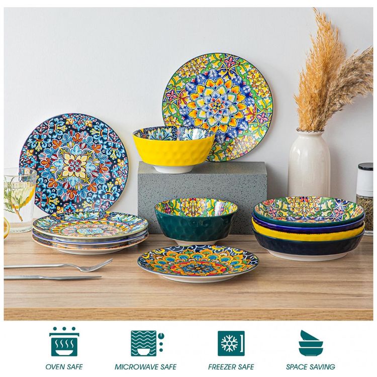 Conjunto-de-Pratos-de-Sobremesa-em-Ceramica-no-Estilo-foto-3