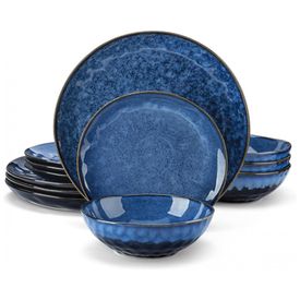 Aparelho-de-Jantar-com-12-Pecas-Incluindo-Pratos-e-Bowls-de-foto-0