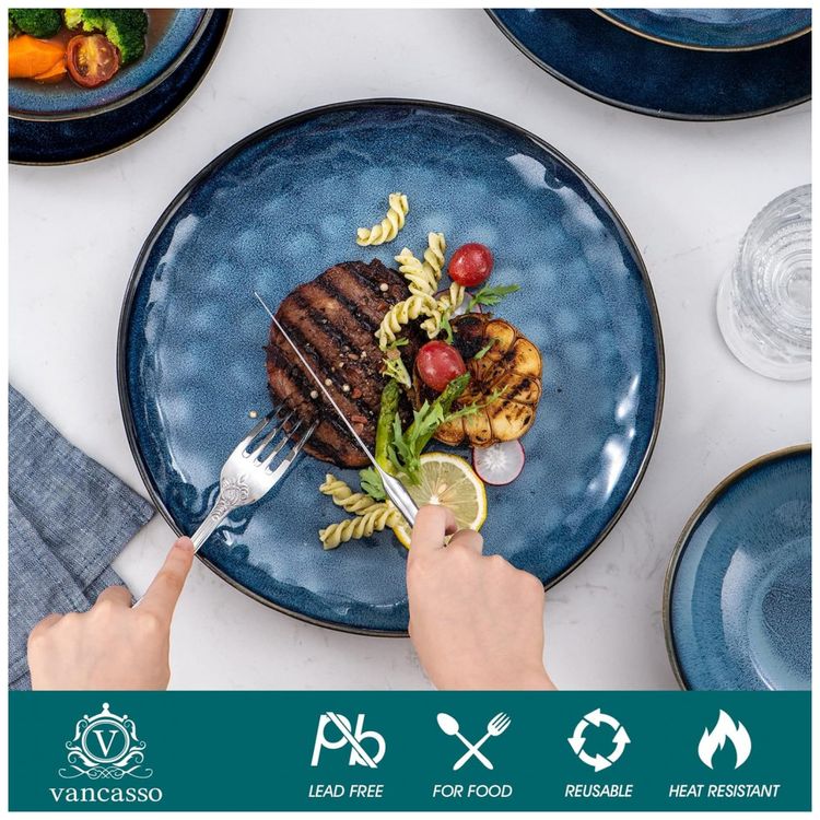 Aparelho-de-Jantar-com-12-Pecas-Incluindo-Pratos-e-Bowls-de-foto-2