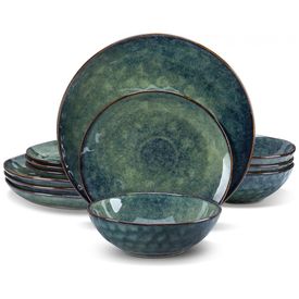 Aparelho-de-Jantar-com-12-Pecas-Incluindo-Pratos-e-Bowls-de-foto-0