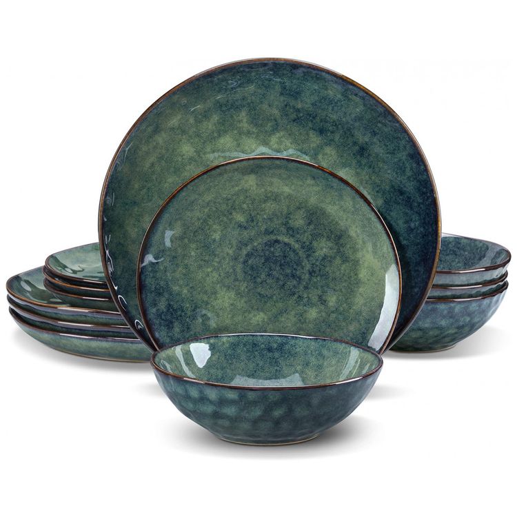 Aparelho-de-Jantar-com-12-Pecas-Incluindo-Pratos-e-Bowls-de-foto-0