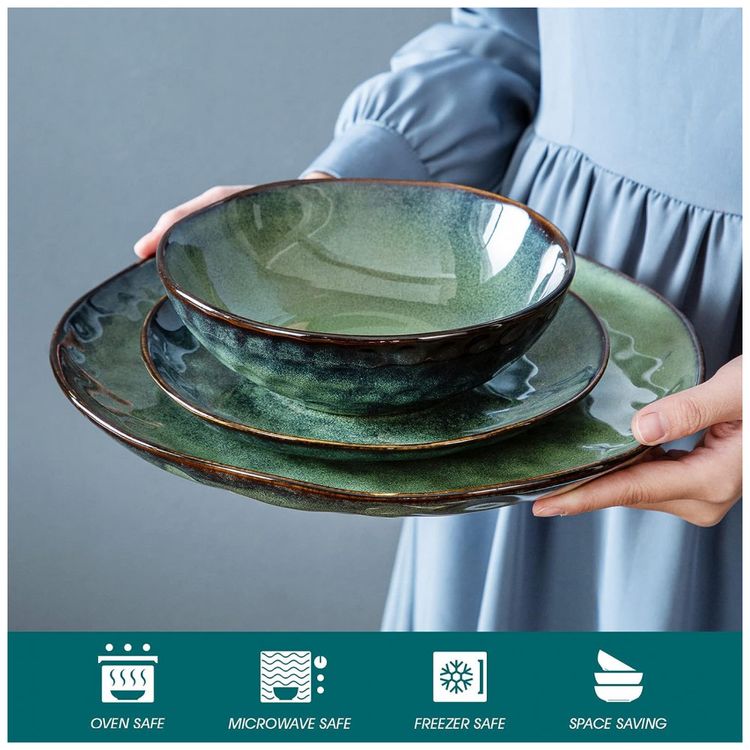 Aparelho-de-Jantar-com-12-Pecas-Incluindo-Pratos-e-Bowls-de-foto-2
