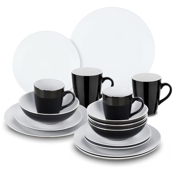 Aparelho-de-Jantar-com-16-Pecas-em-Ceramica-Incluindo-Pratos-foto-0