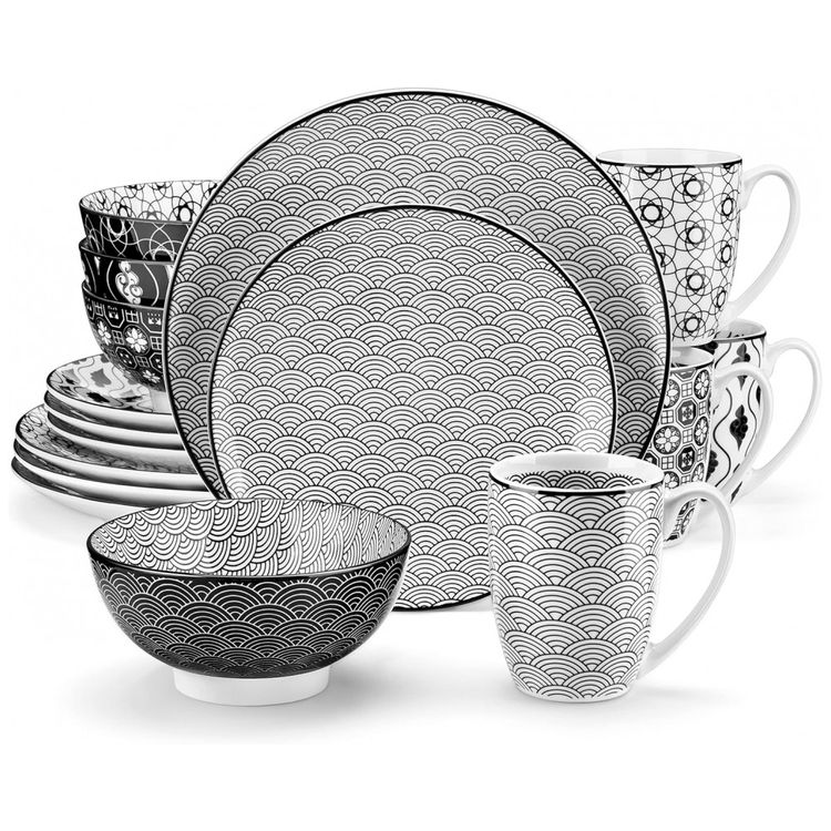 Aparelho-de-Jantar-com-16-Pecas-em-Porcelana-Incluindo-foto-0