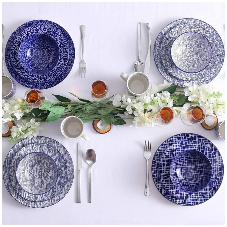 Aparelho-de-Jantar-com-16-Pecas-em-Porcelana-Incluindo-foto-2