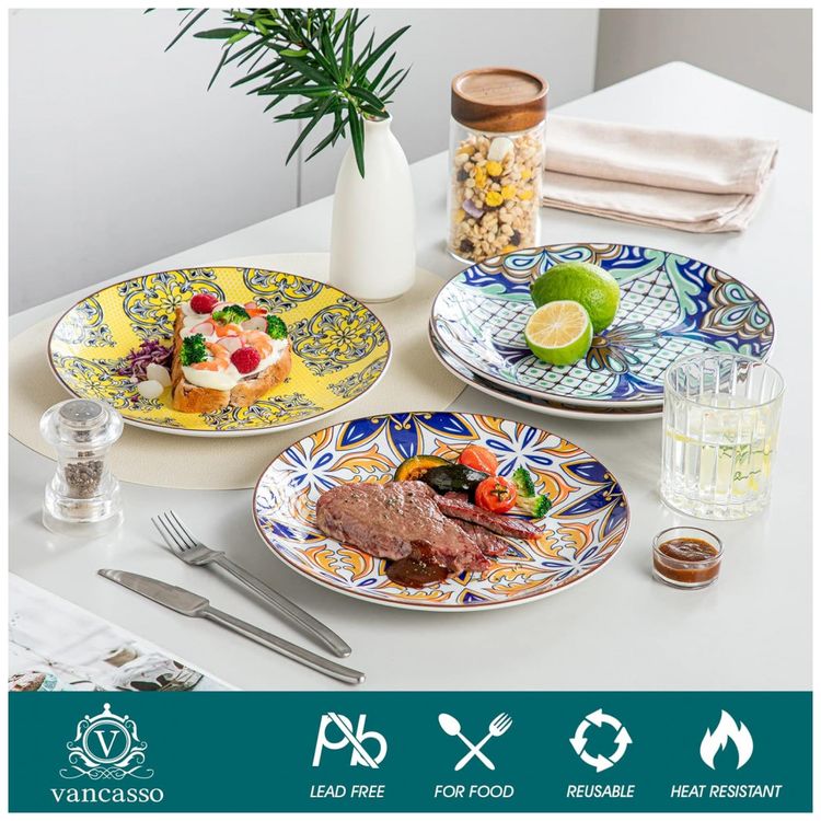 Aparelho-de-Jantar-com-16-Pecas-em-Porcelana-Incluindo-foto-2