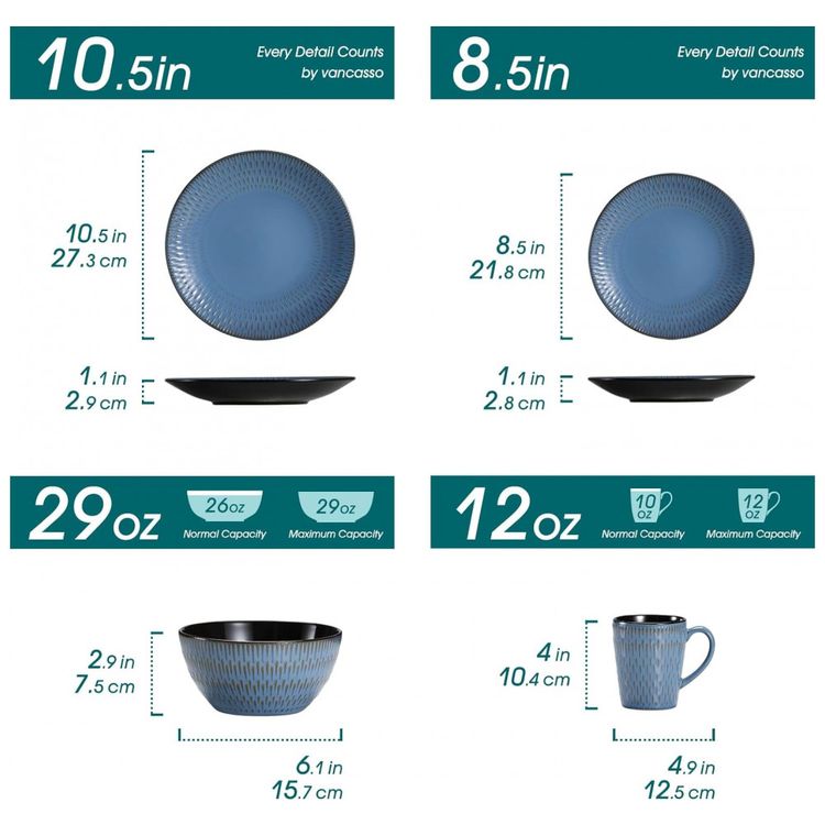 Aparelho-de-Jantar-com-16-Pecas-em-Ceramica-Faianca-foto-1