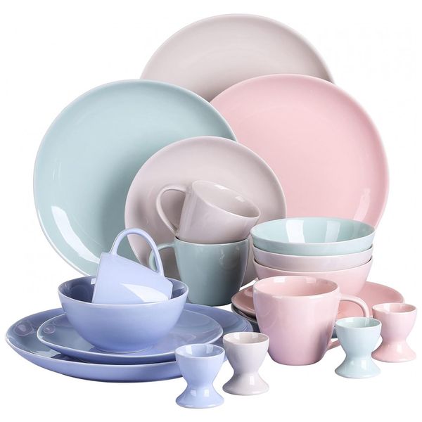 Aparelho-de-Jantar-com-20-Pecas-em-Porcelana-Para-Almoco-e-foto-0