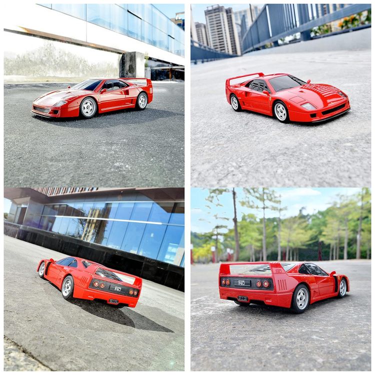 Carrinho-de-Controle-Remoto-Ferrari-F40-Escala-1-24-para-foto-5