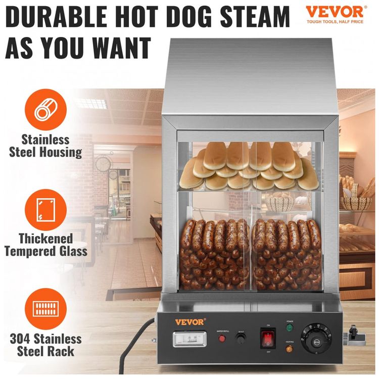 Maquina-de-Hot-Dog-a-Vapor-36-L-ate-200-Salsichas-por-Vez-foto-1