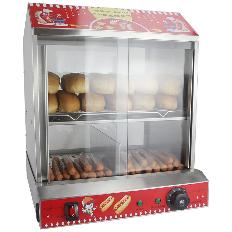 Maquina-de-Hot-Dog-a-Vapor-com-Controle-de-Temperatura-110V-foto-0