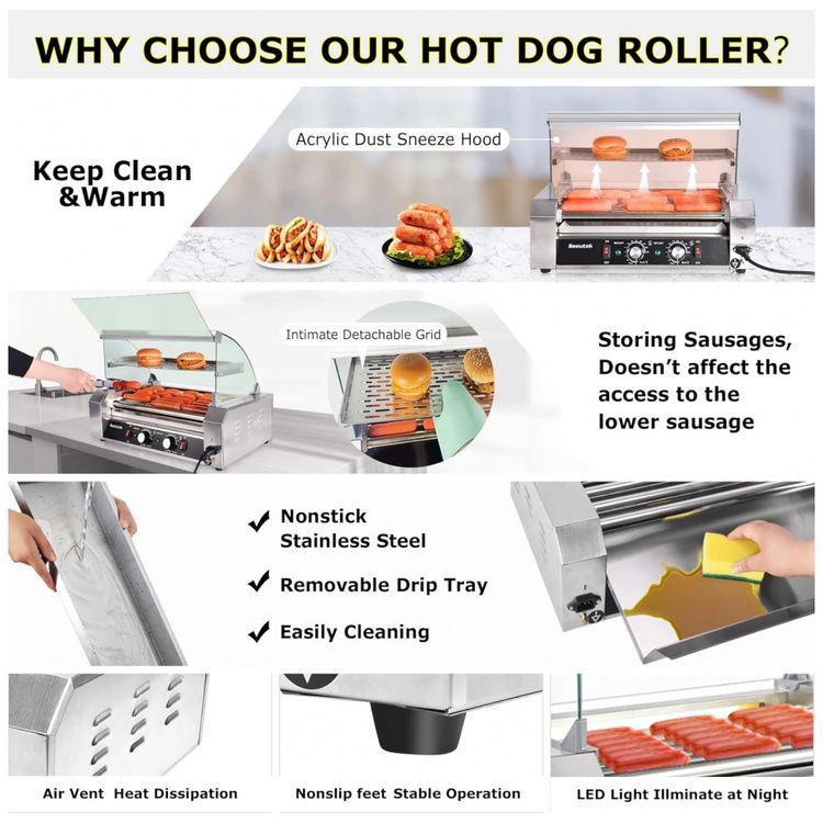 Maquina-de-Hot-Dog-com-7-Rolos-Antiaderente-para-Ate-18-foto-1