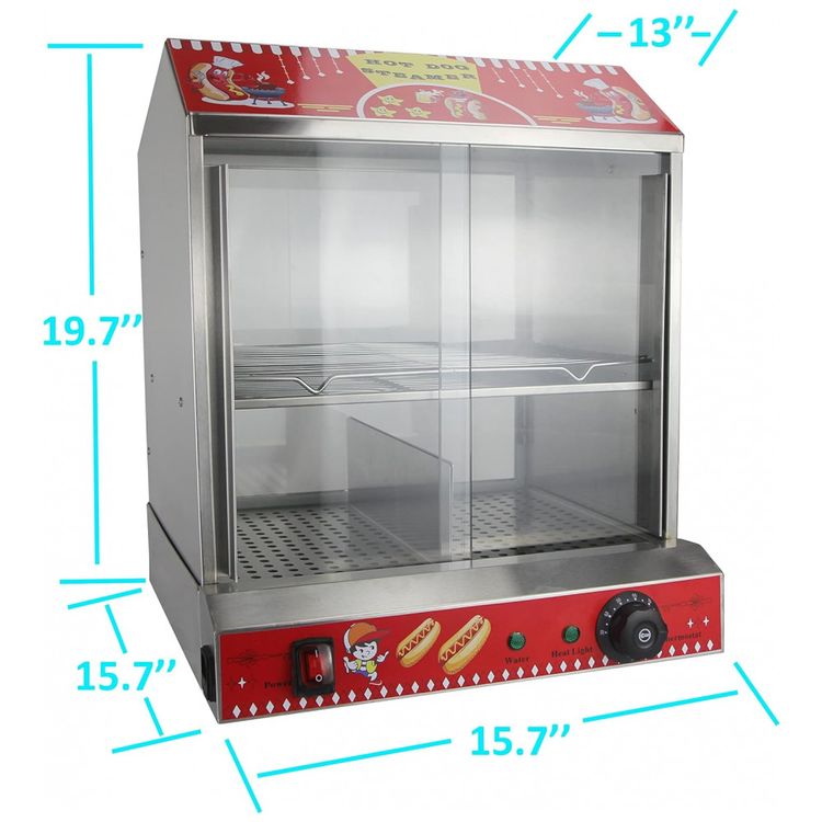 Maquina-de-Hot-Dog-a-Vapor-com-Controle-de-Temperatura-110V-foto-4