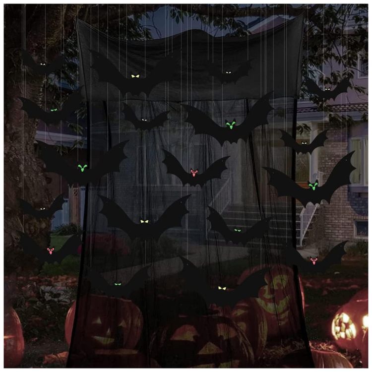 Kit-de-Decoracao-para-Halloween-com-18-Morcegos-de-Plastico-foto-5