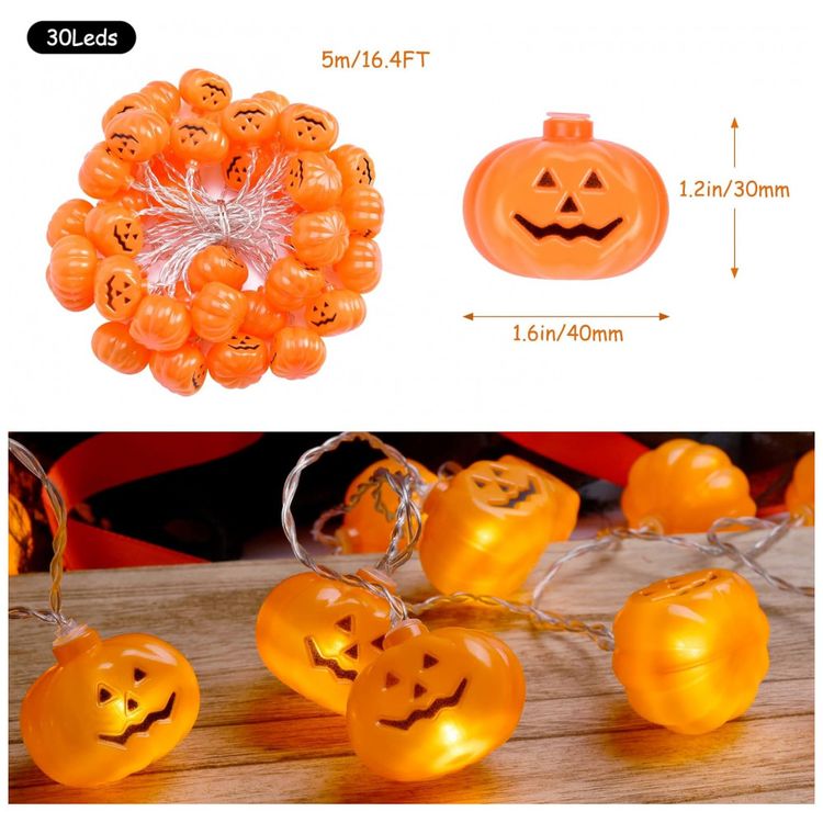Pisca-Pisca-Abobora-para-Decoracao-de-Halloween-a-Bateria-foto-2