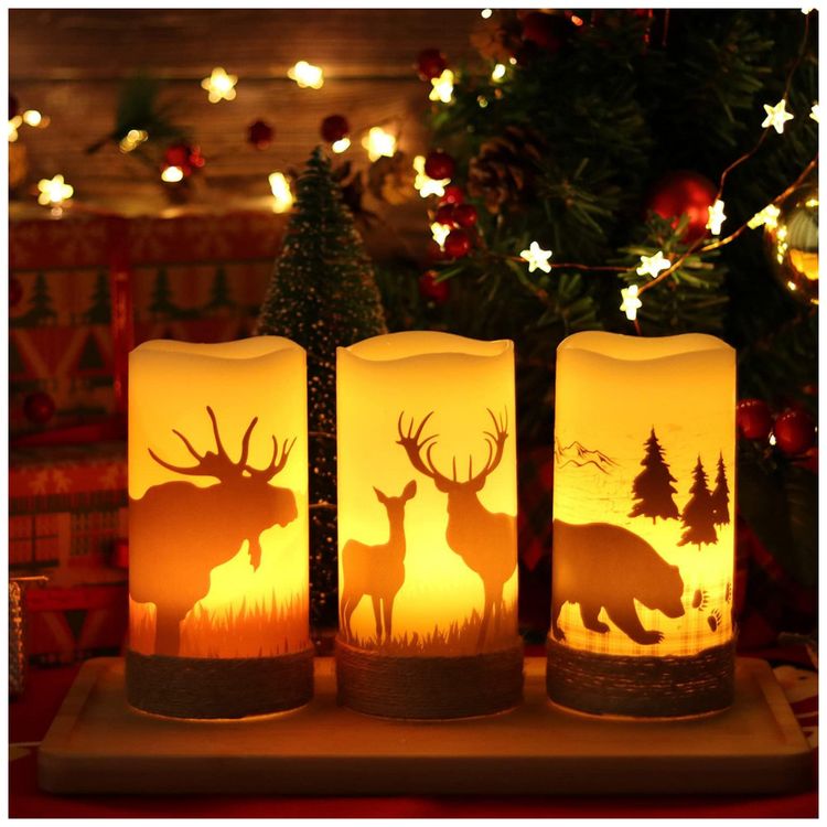 Vela-LED-com-Temporizador-de-6H-para-Decoracao-Natalina-2-foto-3