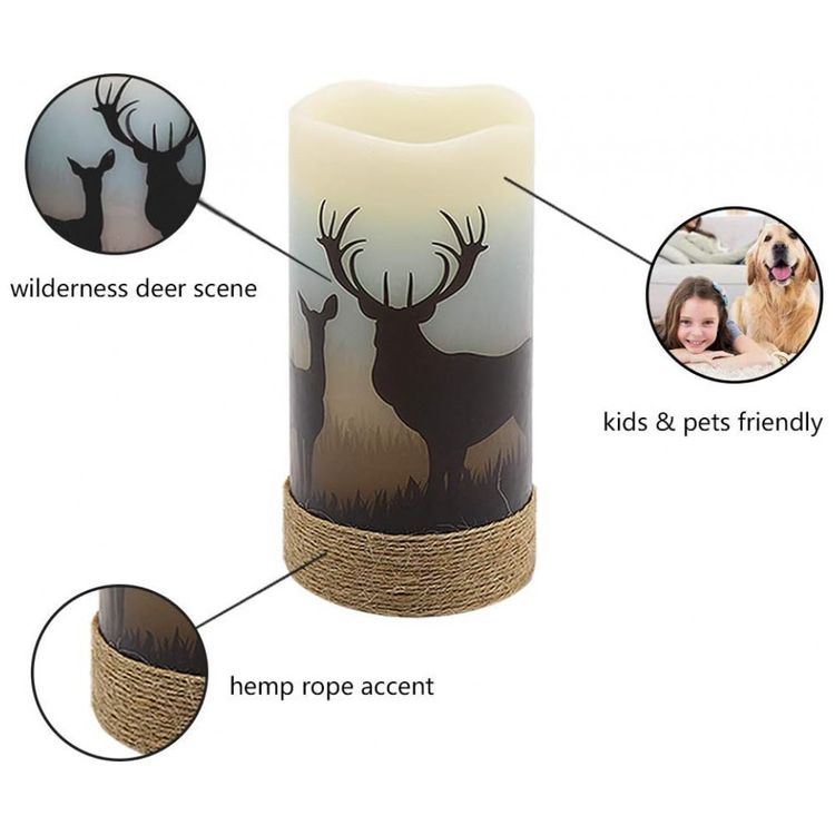 Vela-LED-com-Temporizador-de-6H-para-Decoracao-Natalina-2-foto-5