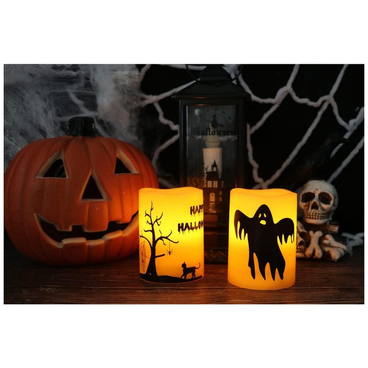 Vela-LED-com-Temporizador-de-6-Horas-para-Decoracao-de-foto-1