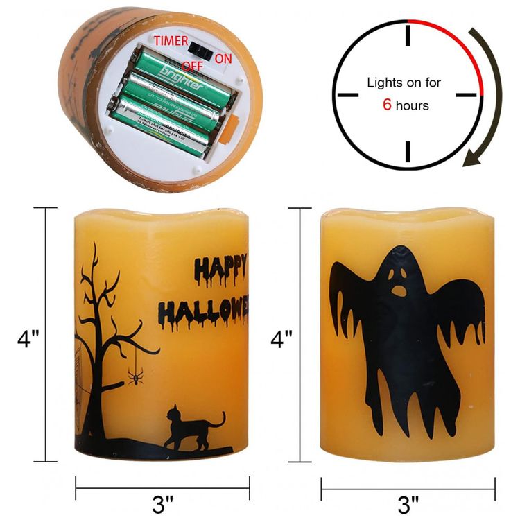 Vela-LED-com-Temporizador-de-6-Horas-para-Decoracao-de-foto-4