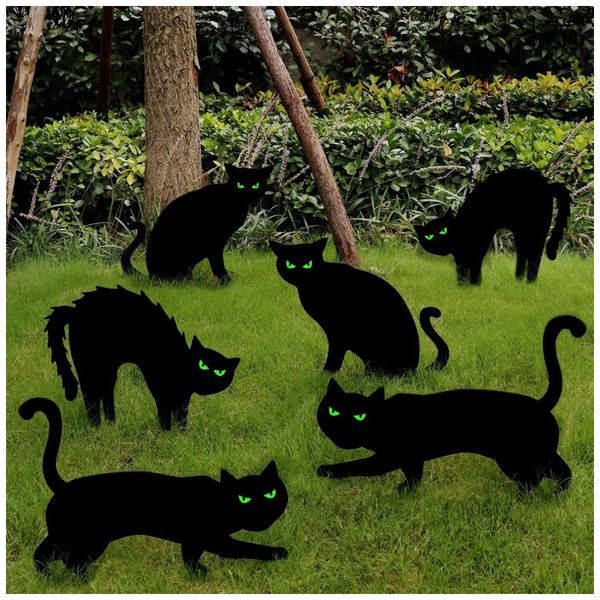 Kit-Decoracao-para-Halloween-6-Estacas-de-Gato-Preto-com-foto-0