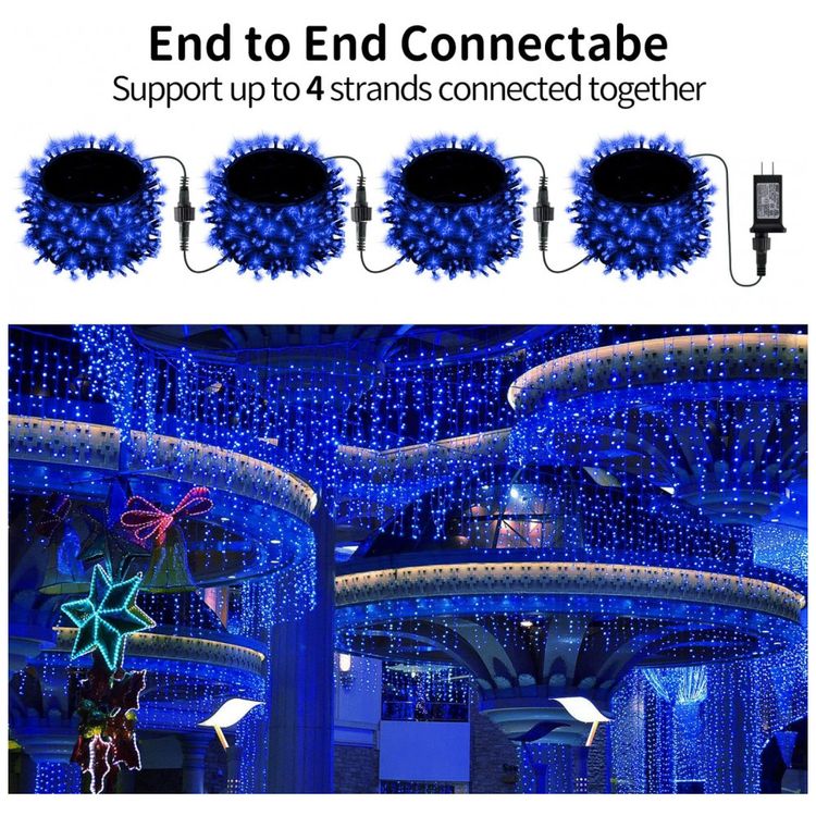 Pisca-Pisca-300-LED-32-Metros-a-Prova-dAgua-com-8-Modos-para-foto-5