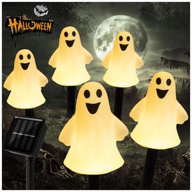 Kit-de-Estacas-Decorativas-Solar-com-5-Fantasmas-3D-foto-0