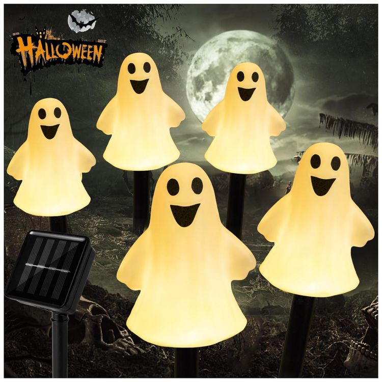 Kit-de-Estacas-Decorativas-Solar-com-5-Fantasmas-3D-foto-0
