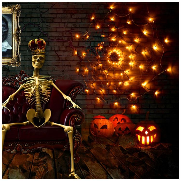 Pisca-Pisca-Teia-de-Aranha-80-LED-com-8-Modos-para-Decoracao-foto-1