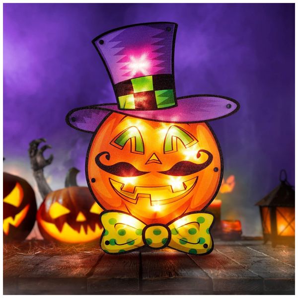 Abobora-Iluminada-para-Decoracao-de-Halloween-Vintage-com-foto-0