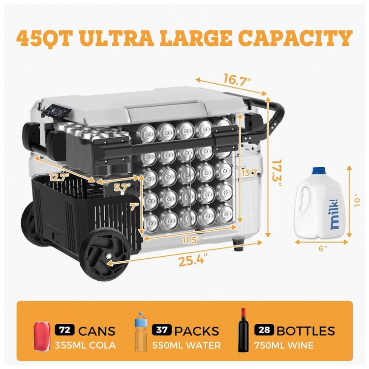 Geladeira-e-Congelador-Portatil-43L-para-Carros-12-24V-DC-foto-4