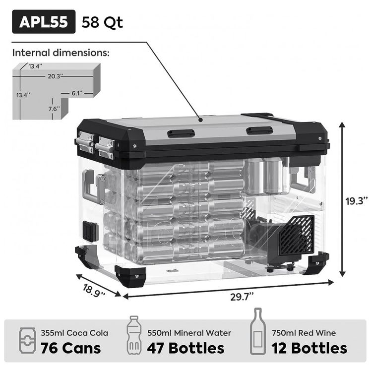 Geladeira-Portatil-55L-com-Compressor-SECOP-DC-12-24V-AC-foto-2