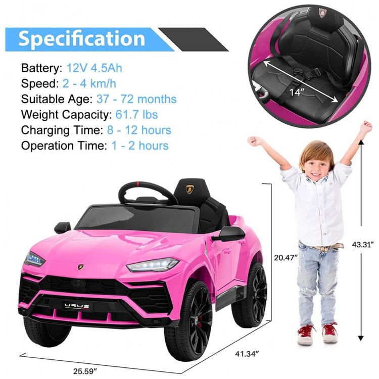 Carro-Eletrico-Infantil-a-Bateria-12V-Recarregavel-com-foto-4