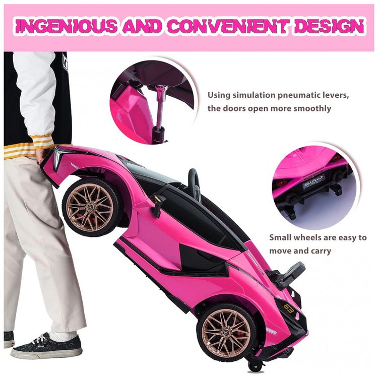 Carro-Eletrico-Infantil-Lamborghini-a-Bateria-12V-com-foto-4