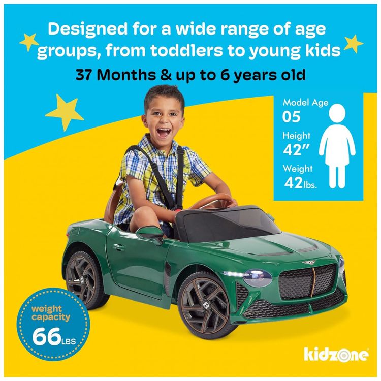 Carro-Eletrico-Infantil-Bentley-Bacalar-a-Bateria-12V-com-3-foto-4