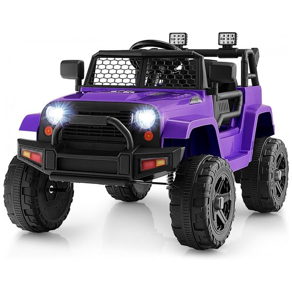 Carro-Eletrico-Infantil-a-Bateria-12V-com-Luzes-LED-Buzina.-foto-0