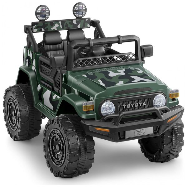 Carro-Eletrico-Infantil-Toyota-FJ40-a-Bateria-12V-com-Luzes-foto-0