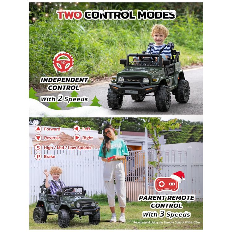 Carro-Eletrico-Infantil-Toyota-FJ40-a-Bateria-12V-com-Luzes-foto-3