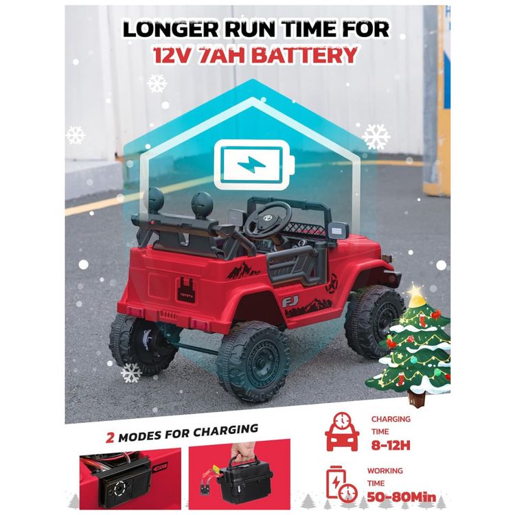 Carro-Eletrico-Infantil-Toyota-FJ40-a-Bateria-12V-com-Luzes-foto-5