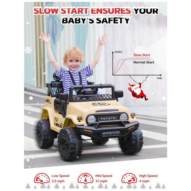 Carro-Eletrico-Infantil-Toyota-FJ40-a-Bateria-12V-com-Luzes-foto-2