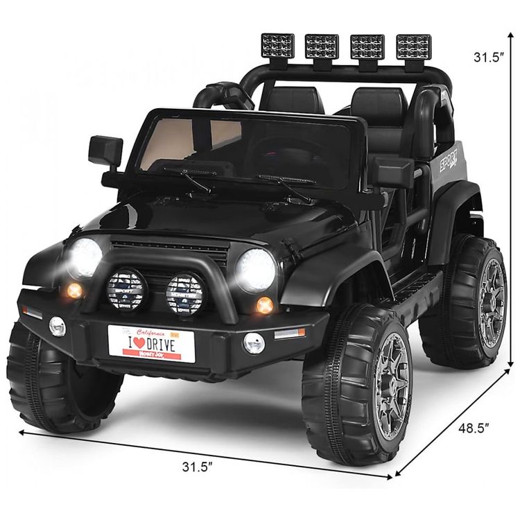 Carro-Eletrico-Infantil-Off-Road-a-Bateria-12V-com-Luz-LED-foto-4