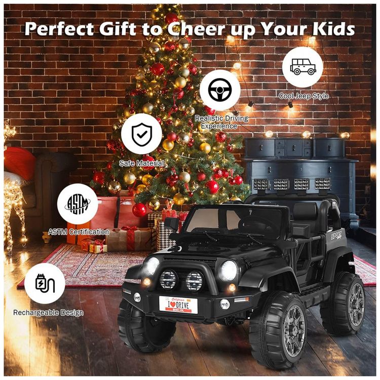 Carro-Eletrico-Infantil-Off-Road-a-Bateria-12V-com-Luz-LED-foto-5